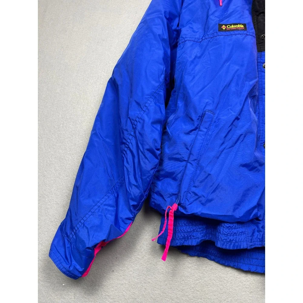 Columbia Criterion Jacket Nylon Blue Pink Black XL Mens